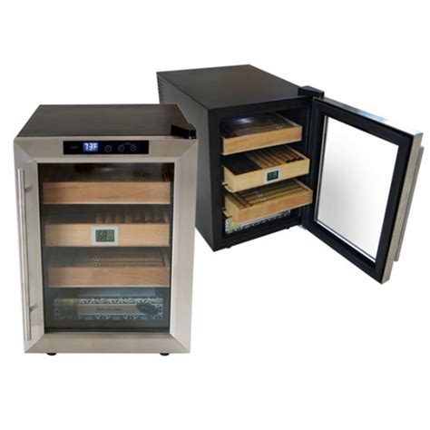 clevelander electric cigar cooler cabinet humidor stainless steel door|prestige clevelander electric humidor.